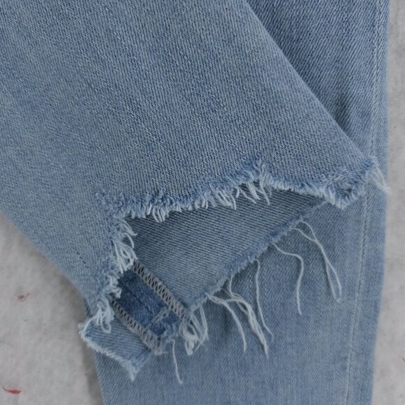 Citizens of Humanity COH Chrissy Uber High Rise Skinny Jeans Raw Frayed Hem 24 - Picture 3 of 9